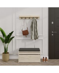 HANAH HOME Cipelarnik sa čivilukom Boby, krem