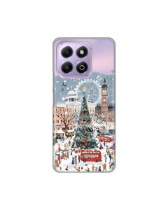 Maska za Honor X6b Chistmas Town Silikonska Print Skin