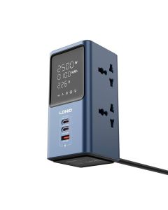 Produzni kabl LDNIO SC2 7-In-1 4 uticnice 2xPD 1xUSB GaN 45W 2m