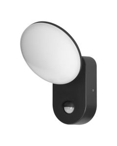 ADVITI Spoljna svetiljka sa senzorom LED 15W 1100lm 4000K IP65 Riolit, crna - ORNAD-OP-6206BLPMR4