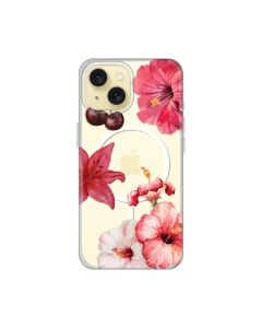 Maska za iPhone 15 6.1 Hibiscus Print Magsafe - 8021048