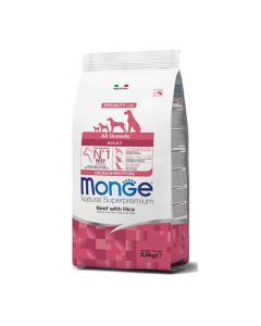 MONGE Hrana za pse govedina i riža ALL BREEDS MONOPROTEIN 2.5KG - 8009470004947