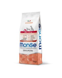 Monge Hrana za pse losos i pirinač MINI P&J 7.5KG - 8009470011068