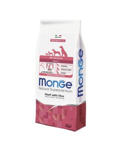 MONGE Hrana za pse govedina i riža ALL BREEDS ADULT MONOPROTEIN 12KG - 8009470011341