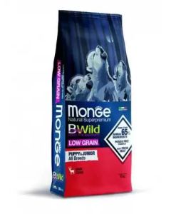 MONGE Hrana za pse BWild Low Grain Puppy & Junior jelen 12kg - 8009470011891