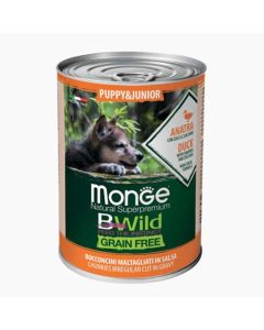 Monge Bwild puppy junior Duck 400gr - 8009470012607