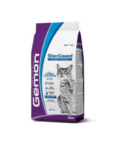 GEMON Hrana za mačke tuna, losos STERILISED 2kg - 8009470297165