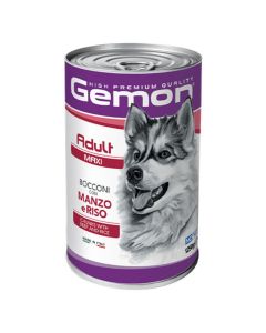 Gemon DOG adult konzerva maxi govedina/riza 1250gr - 8009470387903