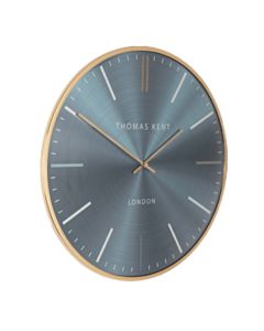 DEKOR DOM Zidni sat OYSTER 65cm 781105 - Steelblue/Gold - DCS