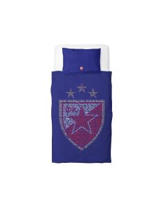 CRVENA ZVEZDA Jorganska navlaka i jastučnica 140x200cm, plava/grb - 801-set.plavigrb