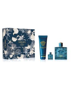 Versace Eros Parfum Gift Set ( EDP 100 ml + EDP 5 ml + SG 150 ml )