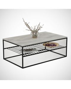 HANAH HOME Klub sto Etna, siva - 801CMY2835