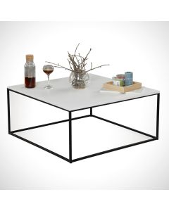 HANAH HOME Klub sto Poly, bela - 801CMY2850