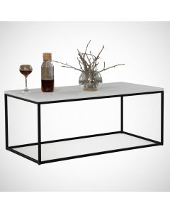 HANAH HOME Klub sto Cosco, crna/bela - 801CMY2857