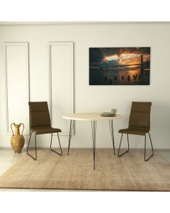 HANAH HOME Trpezarijski sto Sandalf, svetlobraon - 801CMY2928