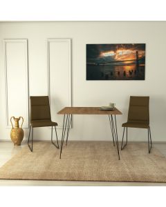 HANAH HOME Trpezarijski sto Sandalf, braon - 801CMY2935