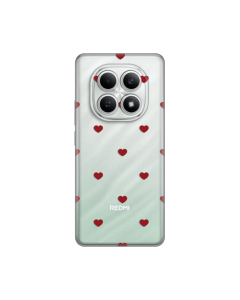 Maska za Xiaomi Redmi Note 15 4G Red Hearts Silikonska Print
