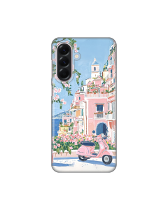 Maska za Samsung Galaxy A56 5G Silikonska Print Pink Italy
