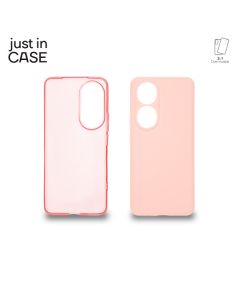 JUST IN CASE Silikonska maska 2u1 Extra case za Honor 90, roze - MIX429PK