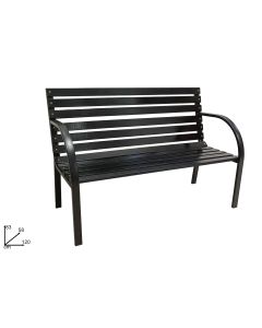 Baštenska klupa 120x58x83cm, crna - DSU23010161