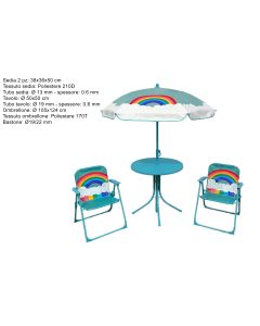 eHomeGarden Dečiji baštenski set, plava duga - DSU24001151