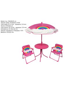 eHomeGarden Dečiji baštenski set, roze duga - DSU24001161