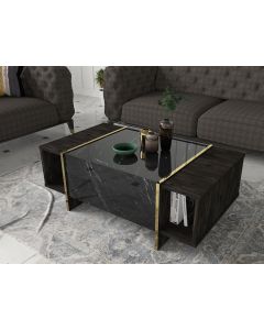 HANAH HOME Klub sto Veyron, crna - 804TRH2825