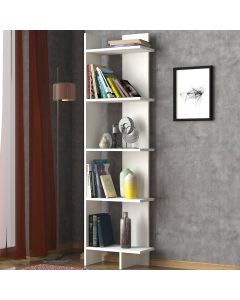 HANAH HOME Polica za knjige Perla, bela - 804TRH3610