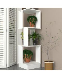 HANAH HOME Polica za knjige Levander, bela - 804TRH4503