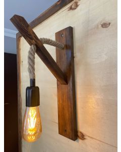 OPVIQ Zidna lampa Ahşap Aplik 18, braon