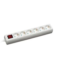 COMMEL Produžni kabl C0839, 5m, 6 utičnica, sklopka, beli - 80906