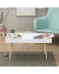 HANAH HOME Klub sto Cross, bela/krem - 811MDD2806