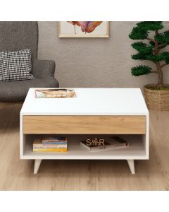 HANAH HOME Klub sto Silla, bela/krem - 811MDD2809