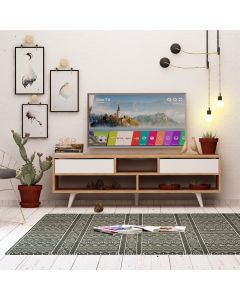 HANAH HOME TV komoda Glasgow, bela/krem - 811MDD3001