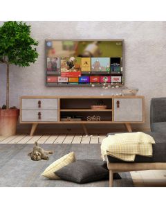 HANAH HOME TV komoda Seva, krem/siva - 811MDD3009