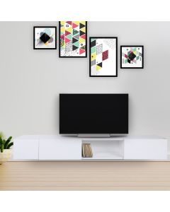 HANAH HOME TV komoda Wagna, bela - 811MDD3022