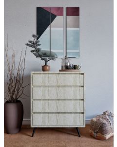 HANAH HOME Komoda za spavaću sobu Suvera, krem