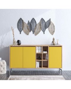 HANAH HOME Komoda Kaja, žuta/krem - 811MDD4116