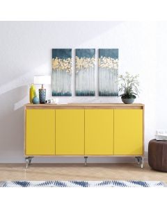 HANAH HOME Komoda Utah, žuta/krem - 811MDD4119