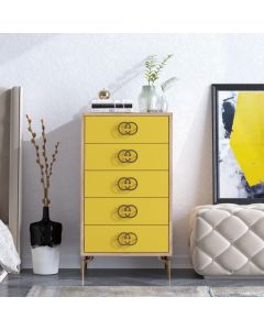 HANAH HOME Komoda za spavaću sobu Nice, krem/žuta