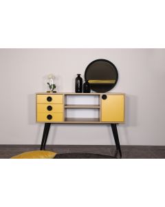 HANAH HOME Komoda Indira, žuta/krem - 811MDD4134