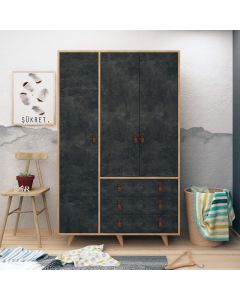 HANAH HOME Ormar Chunky, siva/krem - 811MDD4903