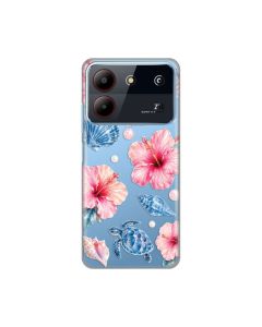 Maska za ZTE Blade A54 Hibiscus Sea Silikonska Print Skin