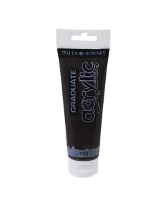 DALER ROWNEY Boja akrilna 120ml crna pearlescent 123120032 graduate - 82096