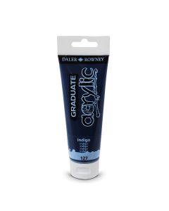 DALER ROWNEY Boja akrilna 120ml plava indigo 123120127 graduate - 82107