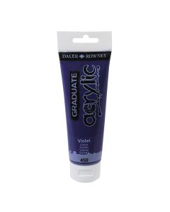 DALER ROWNEY Boja akrilna 120ml violet 123120450 graduate - 82126