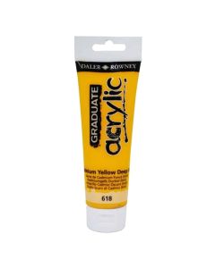 DALER ROWNEY Boja akrilna 120ml žutacadmium deep 123120618 graduate - 82135