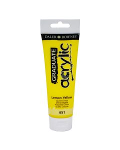 DALER ROWNEY Boja akrilna 120ml žutalemon 123120651 graduate - 82138