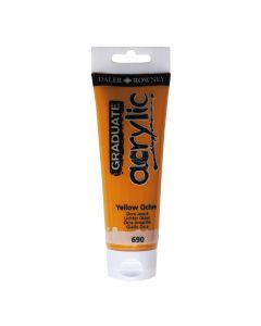 DALER ROWNEY Boja akrilna 120ml žutaochre 123120690 graduate - 82139