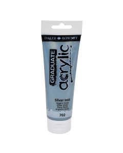 DALER ROWNEY Boja akrilna 120ml silver 123120702 graduate - 82141